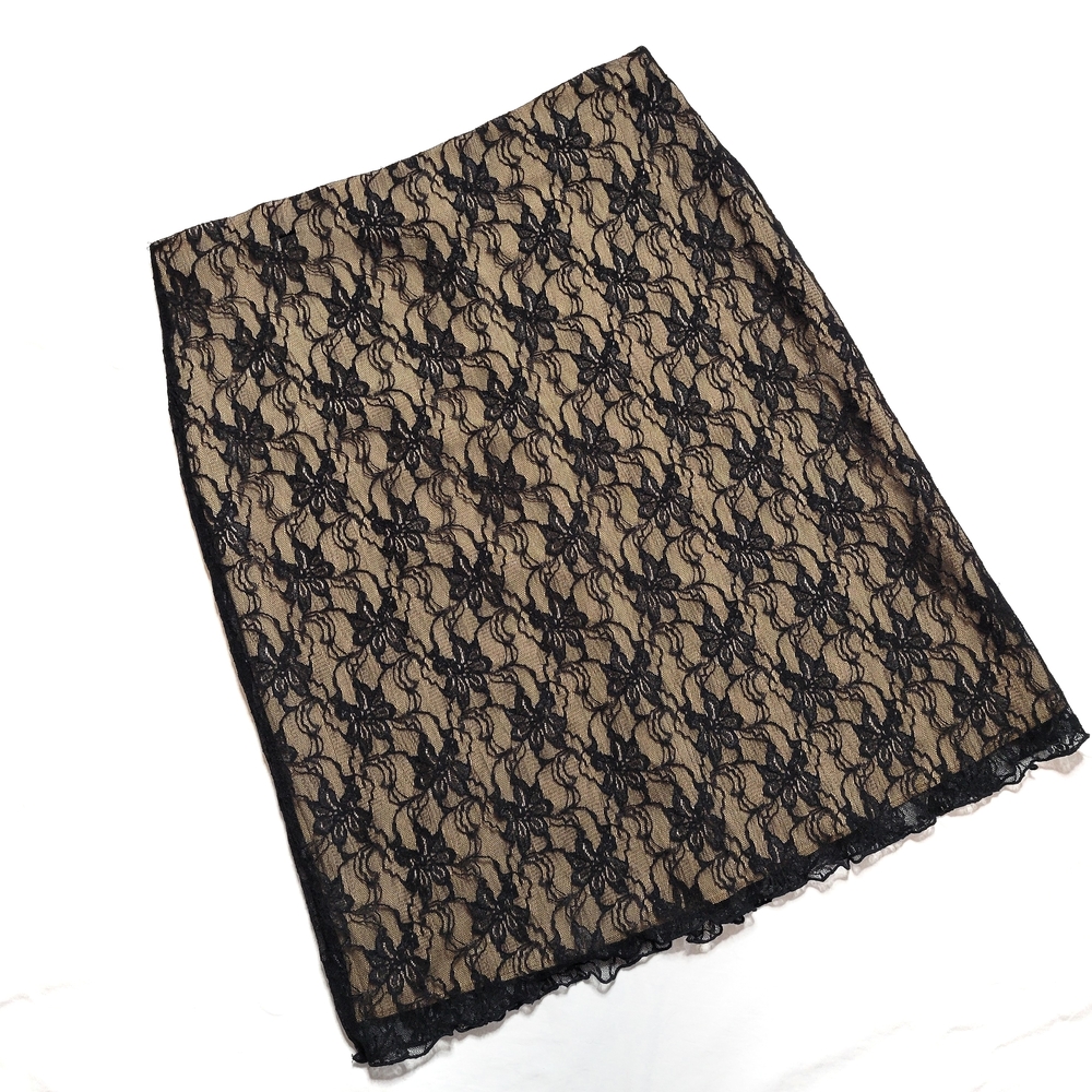 Elegant Black Lace Skirt